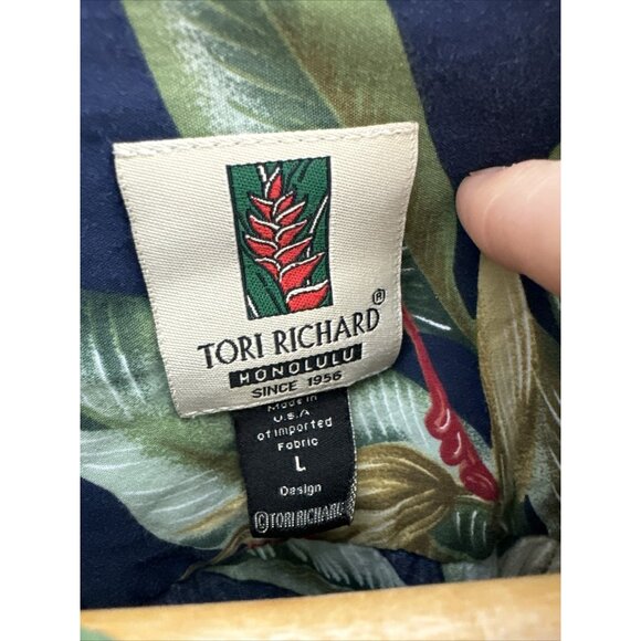 Tori Richard Honolulu Hawaiian shirt men's L short sleeve real Hawaiian - Picture 3 of 5